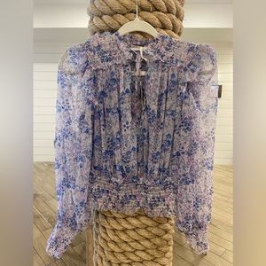 **NWT** Free People Sheer flower blouse